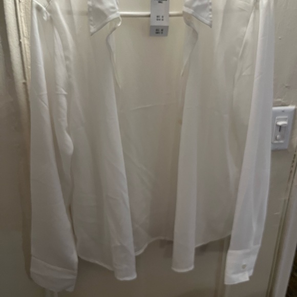 Abercrombie & Fitch sheer button down long sleeve shirt - Picture 3 of 6